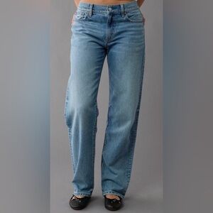 American Eagle Light Blue Jeans women’s size 2 Strigid wide leg